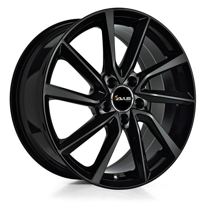 AVUS AC-518 BLACK 6x15 5/98 ET38 CB58.1