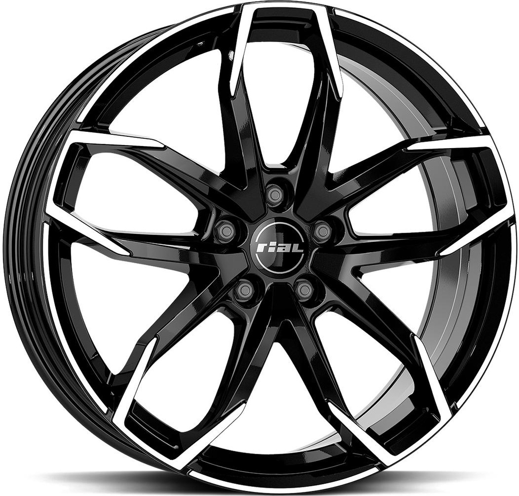 RIAL LUCCA DIAM BLACK POL 6.5x16 5/112 ET46 CB57.1