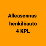 Alleasennus henkilöauto (4 kpl)