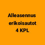 Alleasennus erikoisautot (4 kpl) | Verkkoajanvaraus