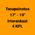 Tasapainotus 17" - 19" Irtorenkaat (4 kpl)