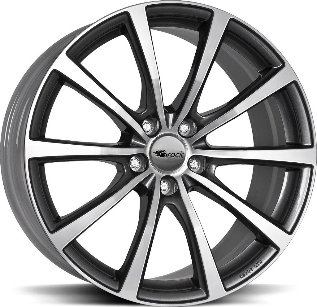 BROCK B32 TITAN FULL POL 9.5x20 5/130 ET52 CB71.6