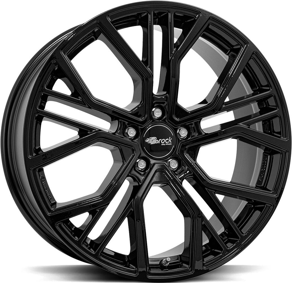 BROCK B41 SHINY BLACK 9.5x21 5/112 ET22 CB66.6