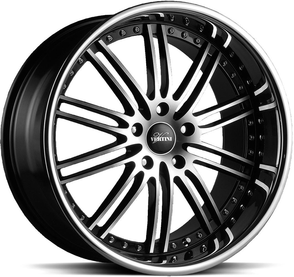 VERTINI HENNESSEY BLACK MACH FACE 9.5x19 5/120 ET33 CB72.6