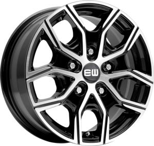 ELIT WHEELS EW20 BLACK / POLISHED 8x18 5/112 ET51 CB66.5