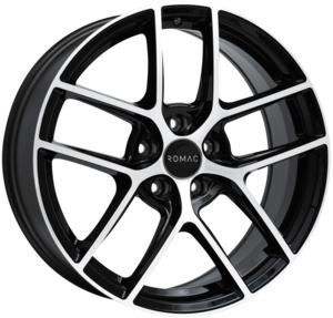 ROMAC DIABLO GLOSS BLACK / POLISHED 8x19 5/120 ET33 CB72.6