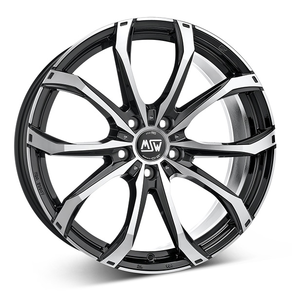 MSW 48 BLK/POL 9,5X21 5-130 E46 C71,5 R14 9.5x21 5/130 ET46 CB71.5
