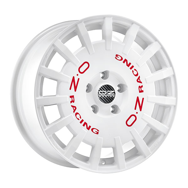 OZ RALLY RACING WHITE | 7X17 4-100 E30 C68,1 7x17 4/100 ET30 CB68.1