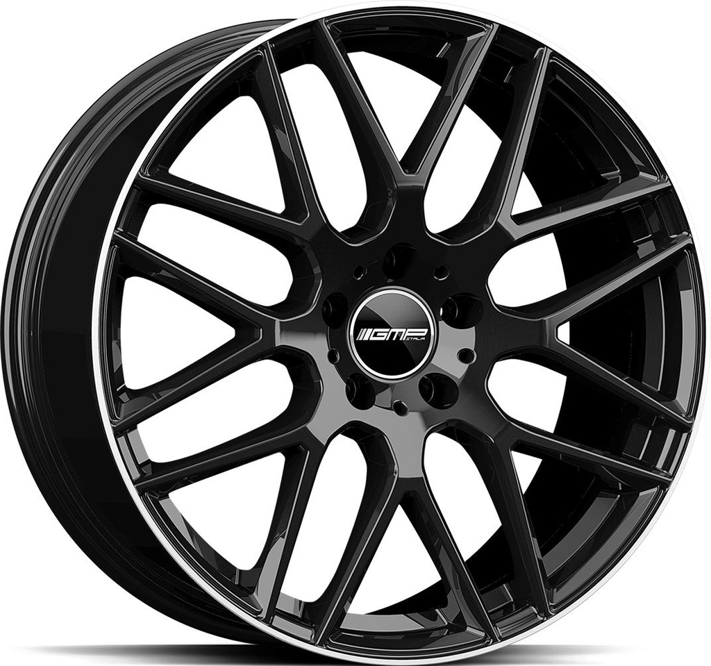 GMP BERGHEM BLACK DIAM LIP 8x19 5/112 ET35 CB66.6