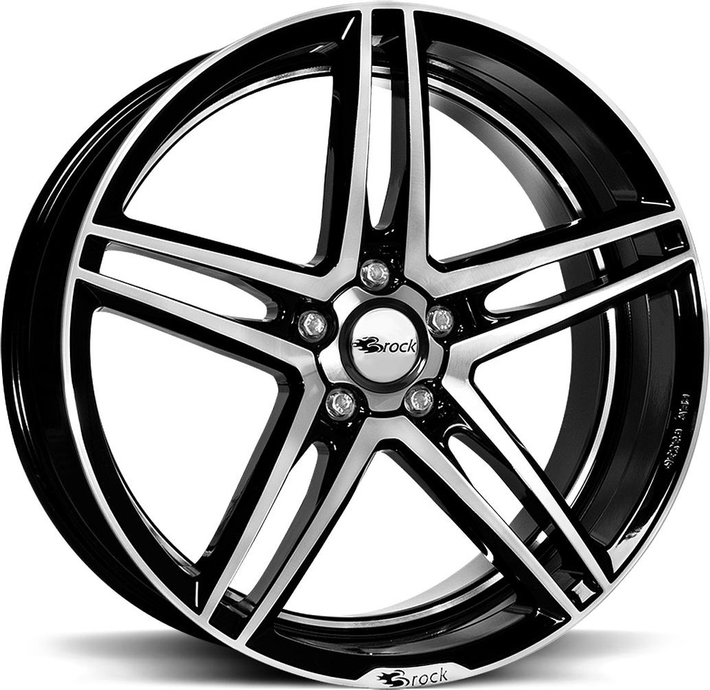 BROCK B33 BLACK FULL POL 8x18 5/120 ET38 CB72.6