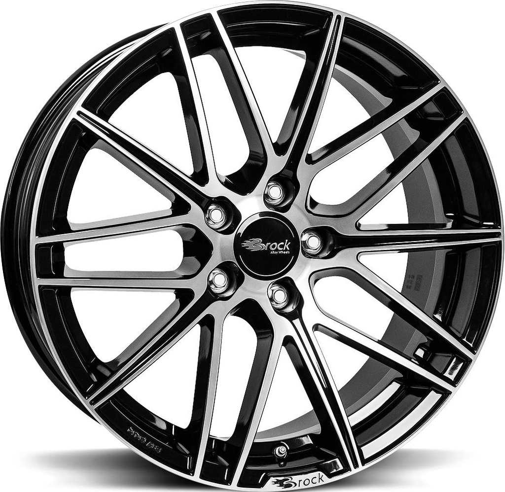 BROCK B34 BLACK FULL POL 7.5x17 5/112 ET35 CB66.6