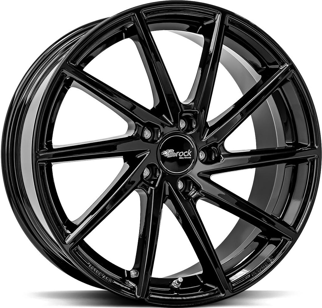 BROCK B37 SHINY BLACK 8.5x19 5/120 ET50 CB65.1