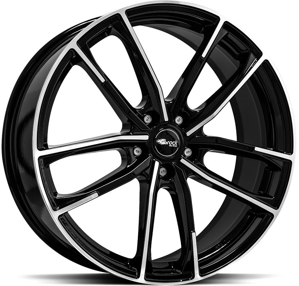 BROCK B38 BLACK FULL POL 8x19 5/112 ET52 CB66.7