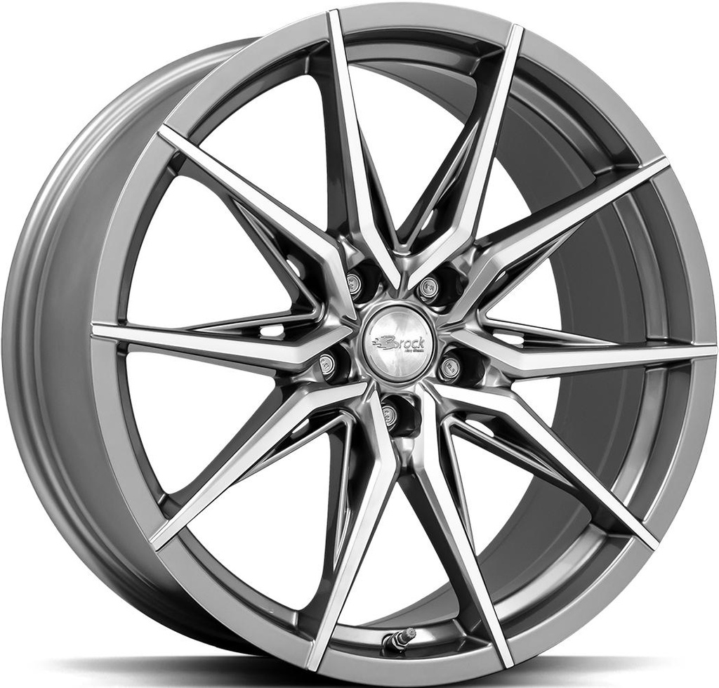 BROCK B42 FERRIC GREY POL 8x18 5/120 ET34 CB72.6