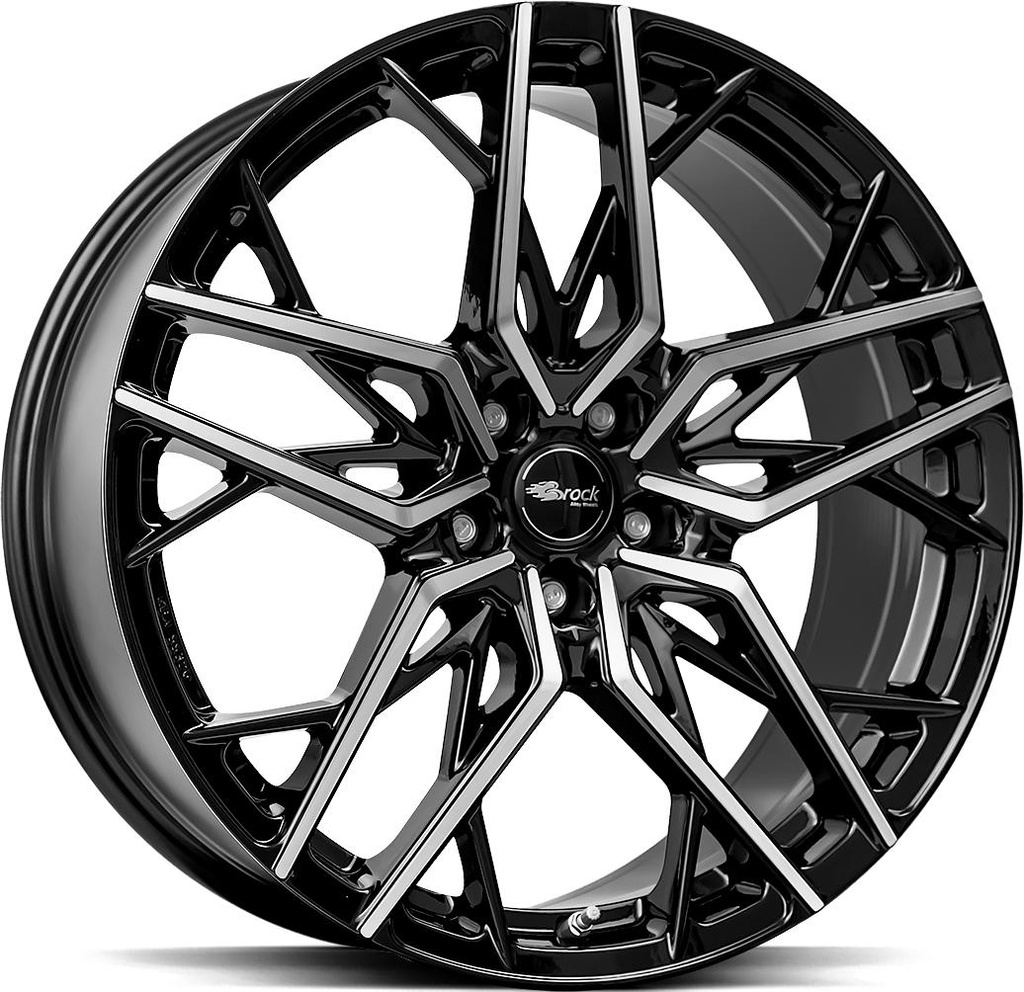 BROCK B44 BLACK FULL POL 8.5x20 5/108 ET40 CB63.4