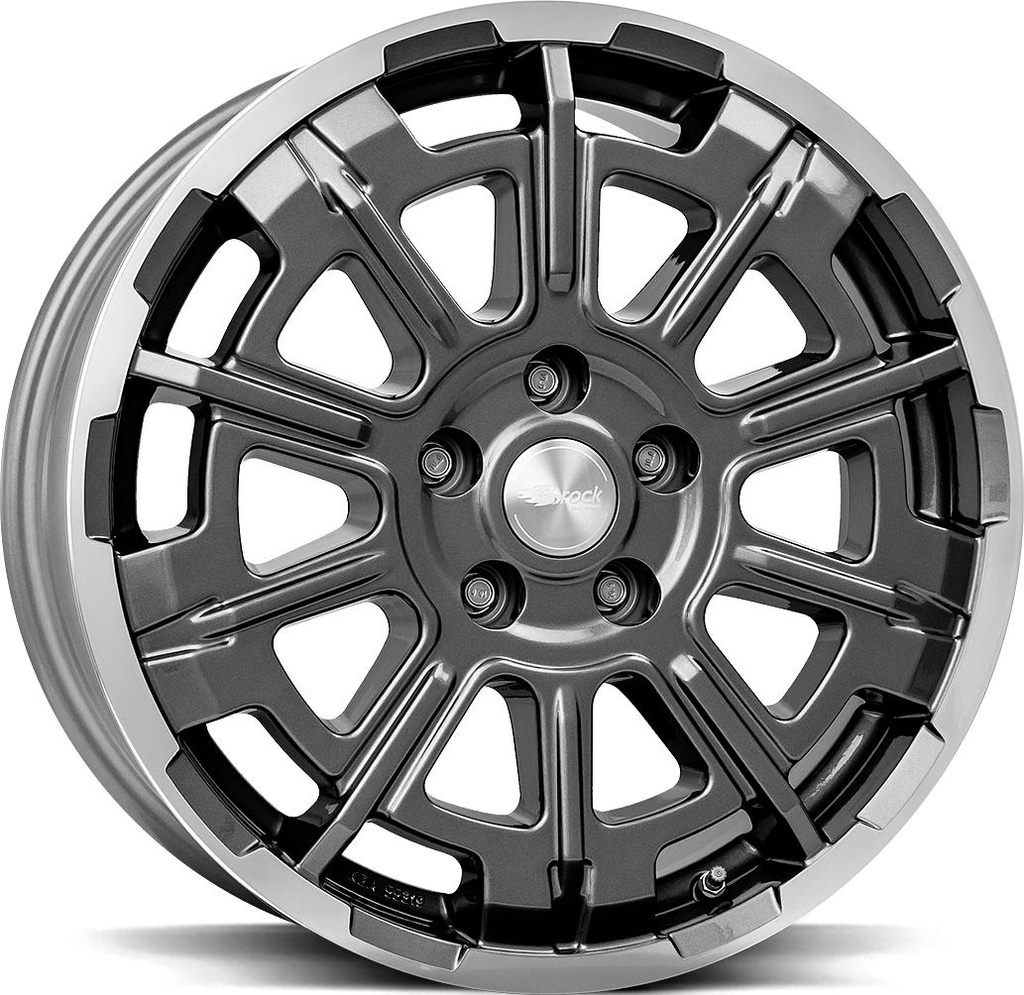 BROCK B45 HIMALAYA GREY POL 7x17 5/118 ET62 CB71.1