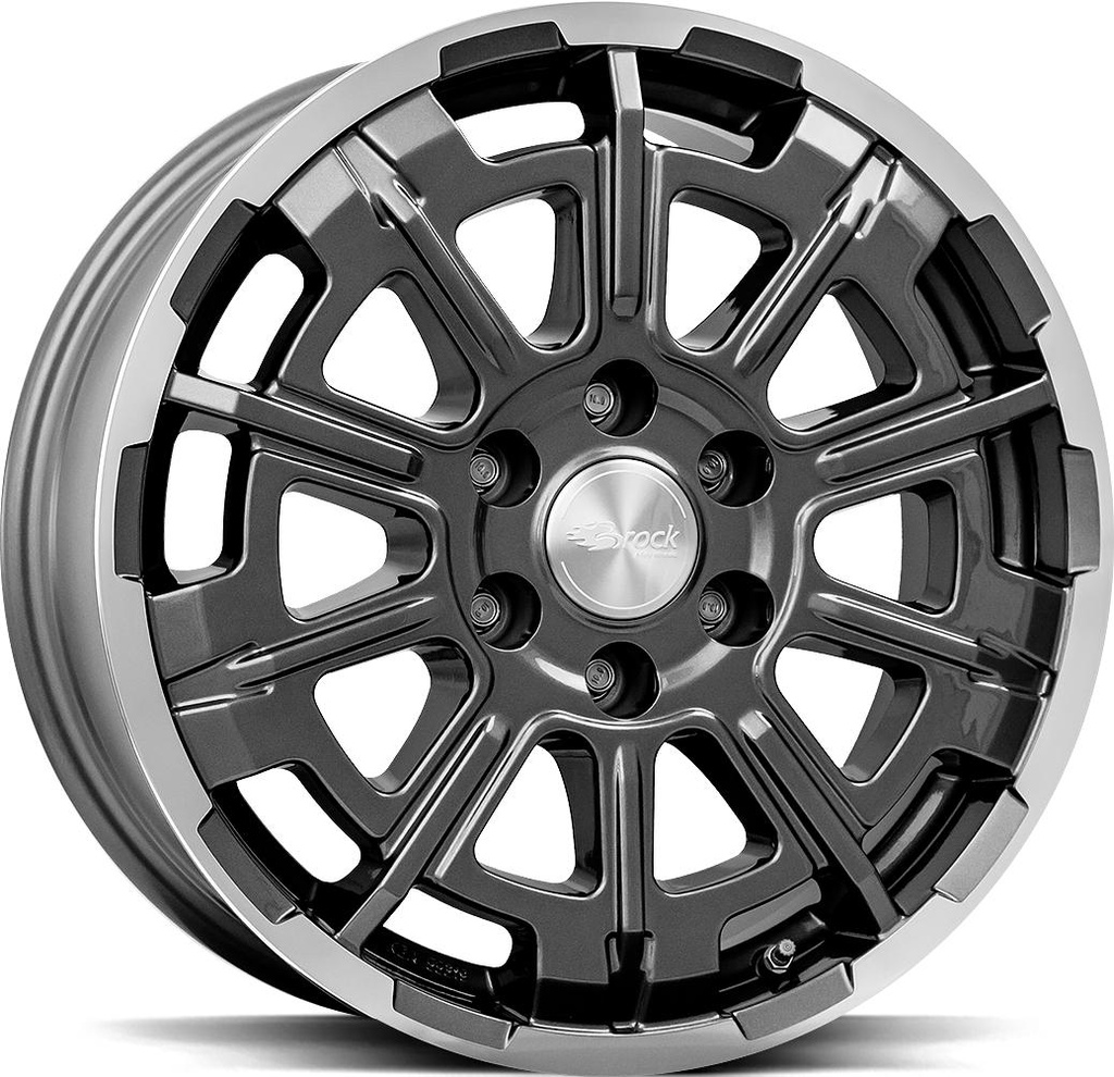 BROCK B45 HIMALAYA GREY POL 7.5x18 6/120 ET50 CB74.6