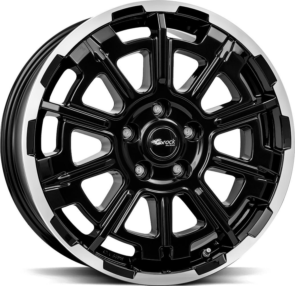 BROCK B45 BLACK FULL POL 7.5x18 5/130 ET53 CB78.1