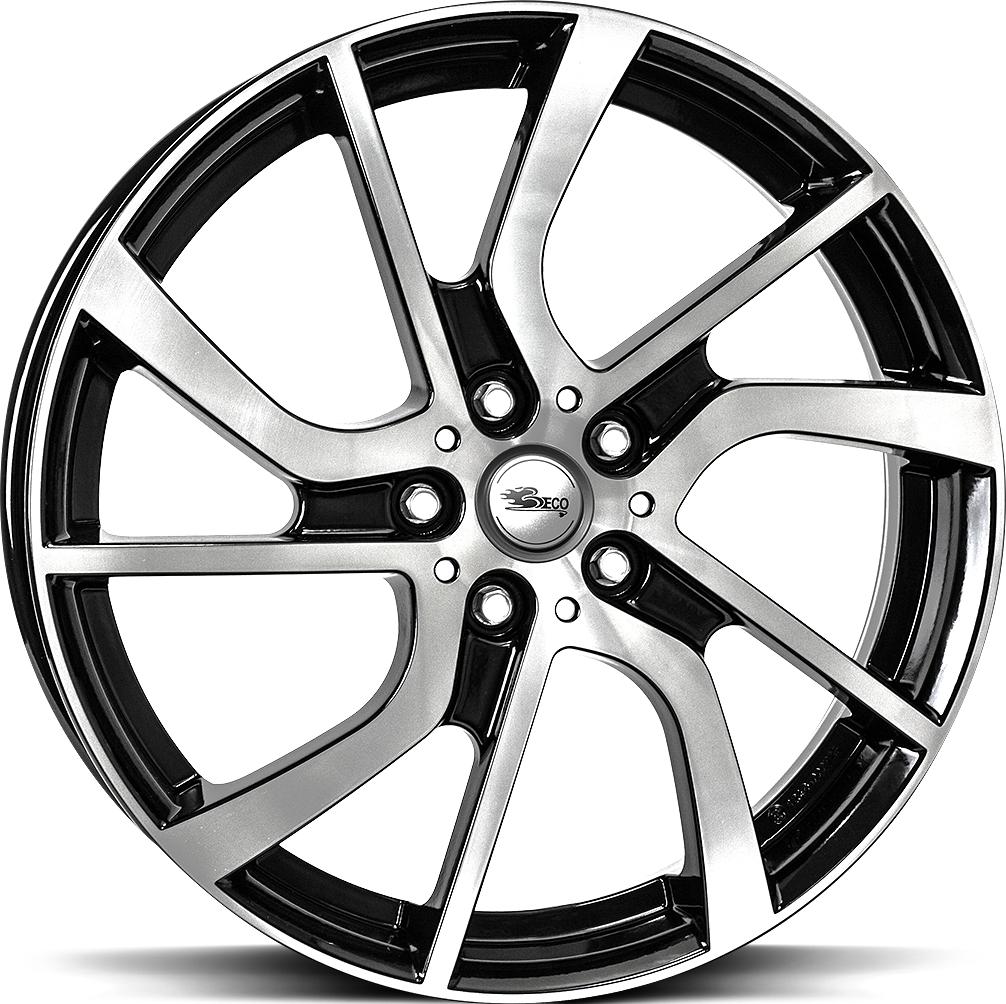 BROCK EB1 BLACK FULL POL 5x19 5/112 ET43 CB66.6