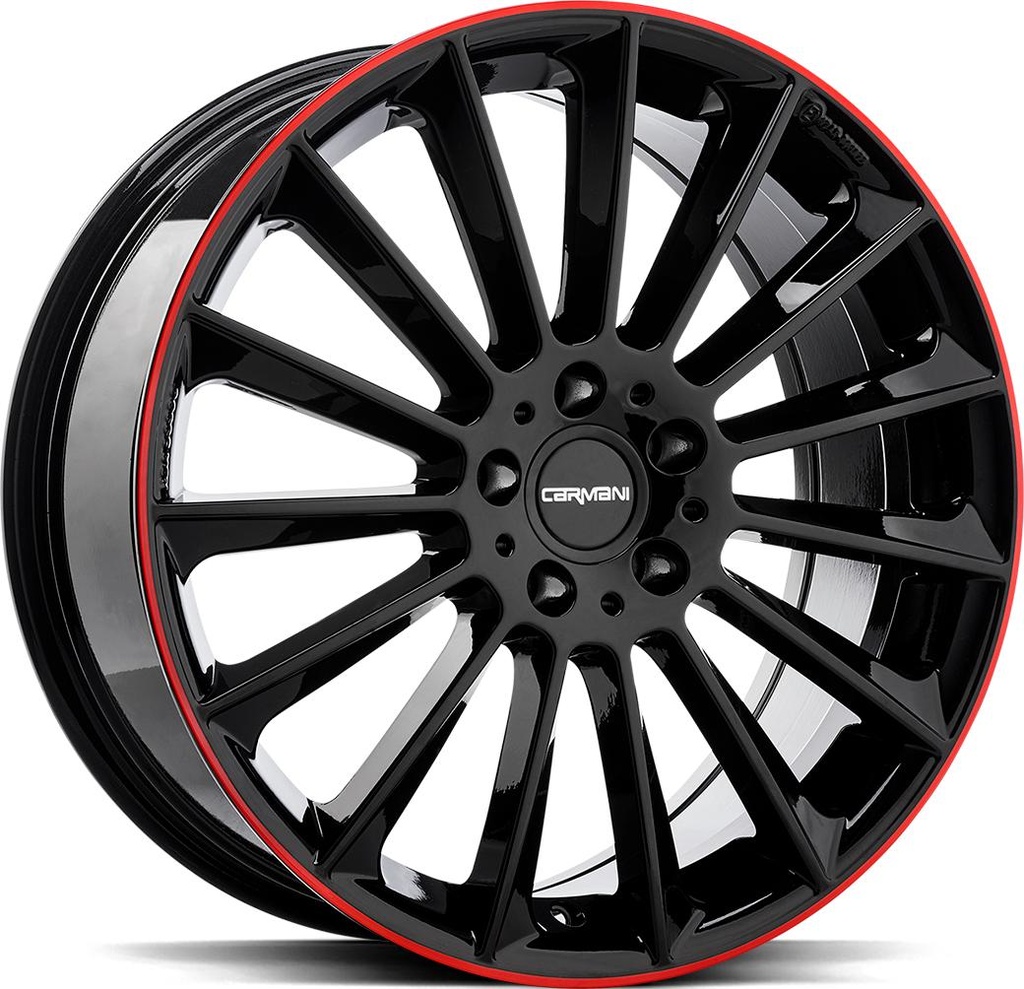 OXGIN FRITZ BLACK RED LIP 9x19 5/112 ET49 CB66.6