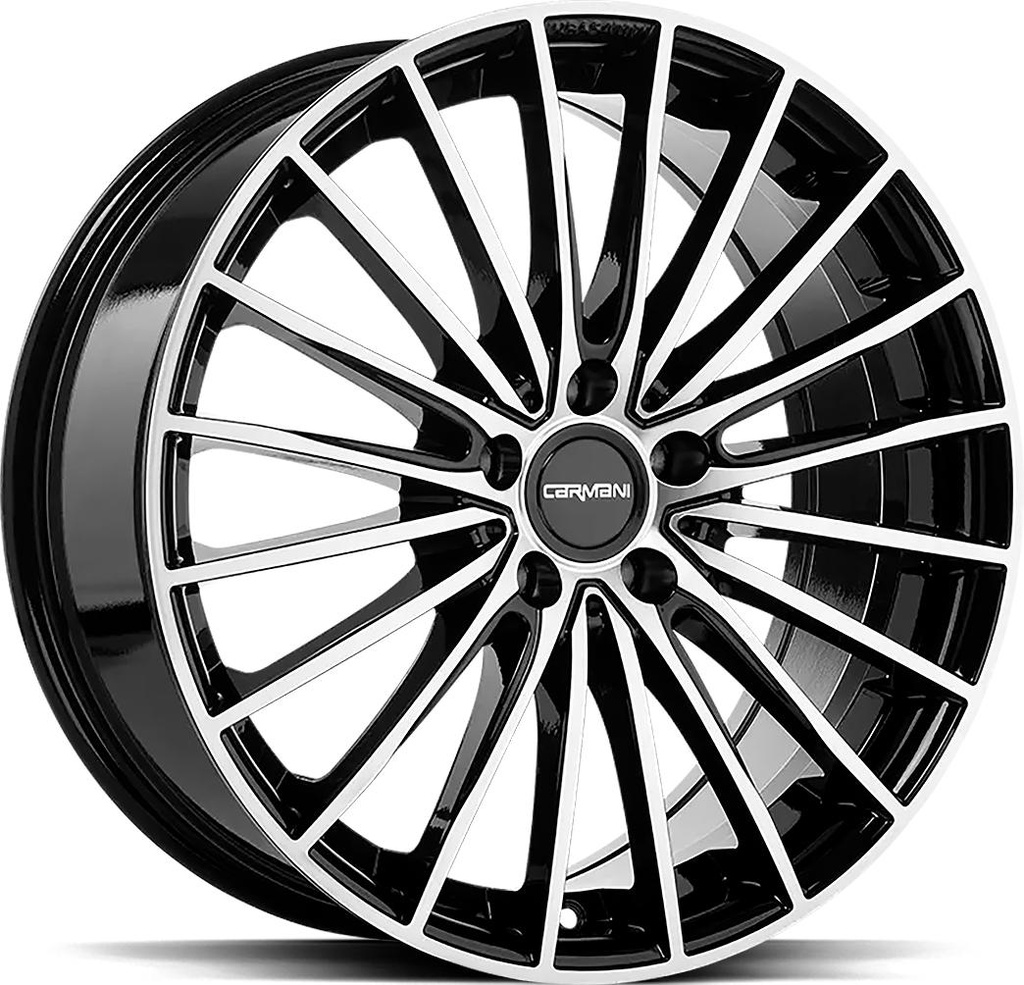 CARMANI KARL BLACK POL 8x19 5/112 ET43 CB66.6