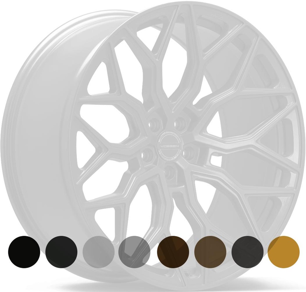 VOSSEN HF2 GLOSS BLACK 8.5x19 5/120 ET30 CB66.9