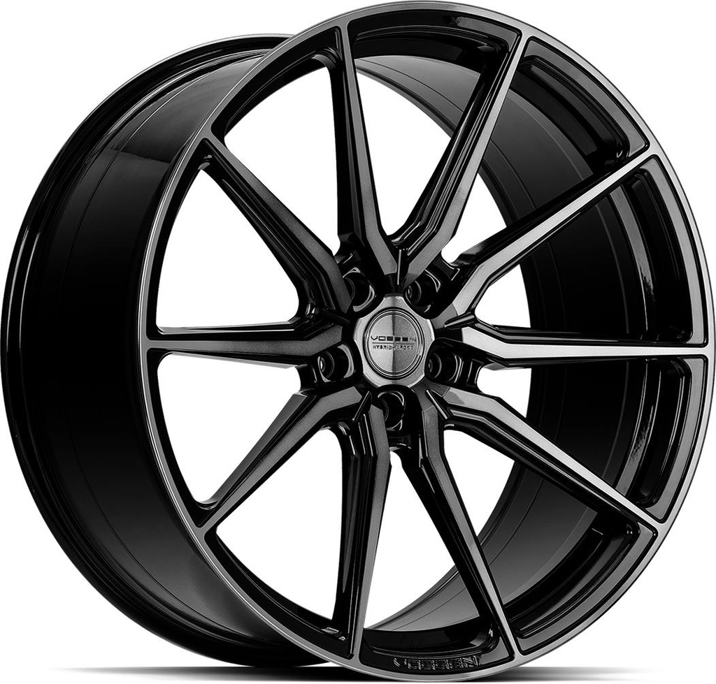VOSSEN HF3 DOUBLE TINTED GLOSS BLACK 10x24 5/130 ET15 CB84.1
