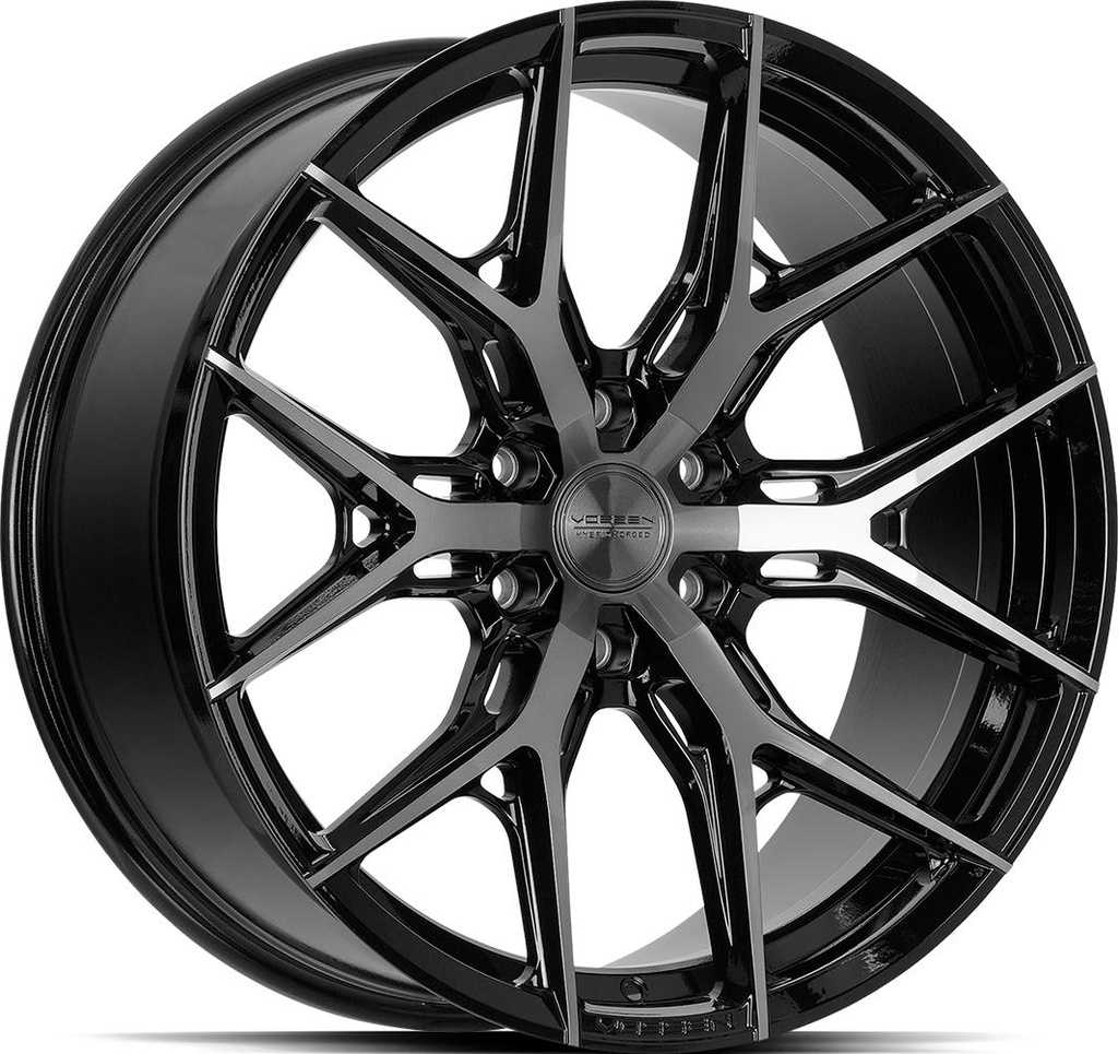 VOSSEN HF6.4 TINTED GLOSS BLACK 9x18 6/135 ET0 CB87.1