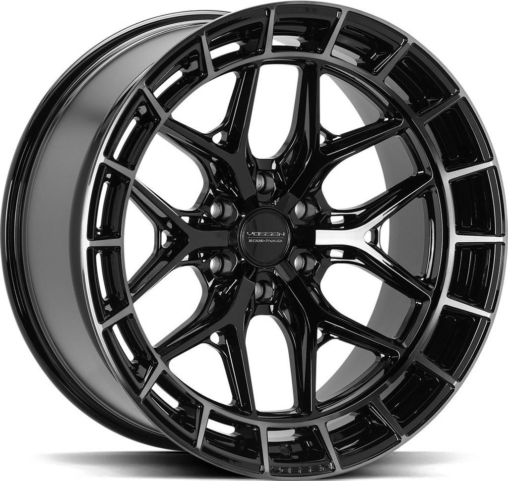 VOSSEN HFX1 TINTED GLOSS BLACK 9x20 6/139.7 ET-18 CB106.1
