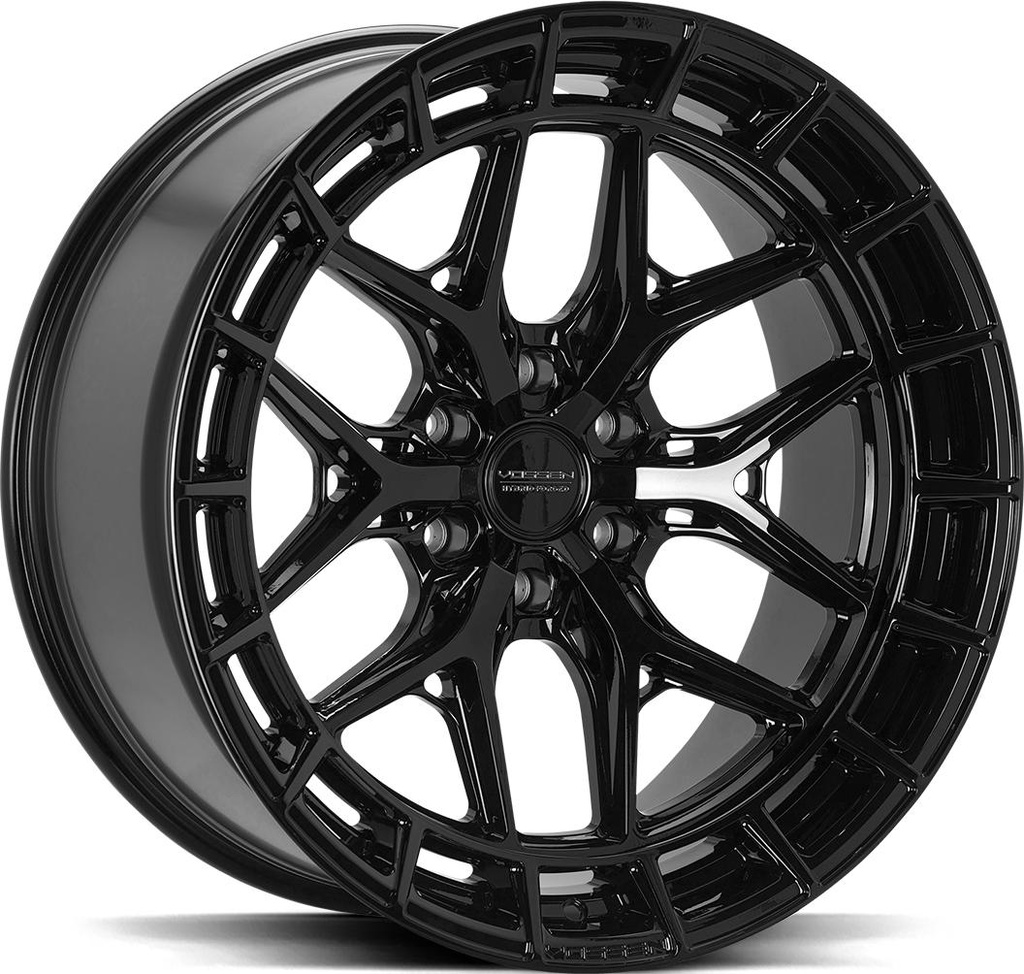 VOSSEN HFX1 GLOSS BLACK 10.5x22 5/127 ET35 CB71.5