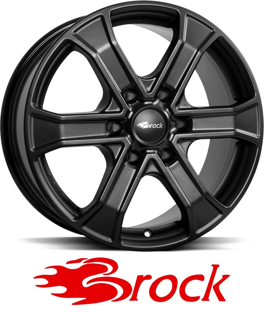BROCK RC31 SATIN BLACK MATT 8x18 6/139.7 ET55 CB95.1