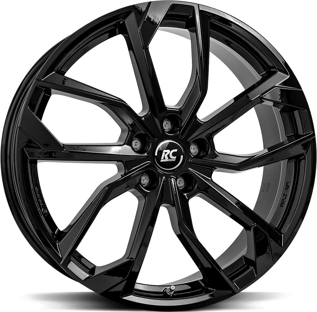 BROCK RC34 SHINY BLACK 6.5x16 5/112 ET48 CB57.1