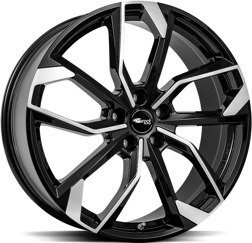 BROCK RC34 BLACK FULL POL 7x17 5/114.3 ET50 CB60.1