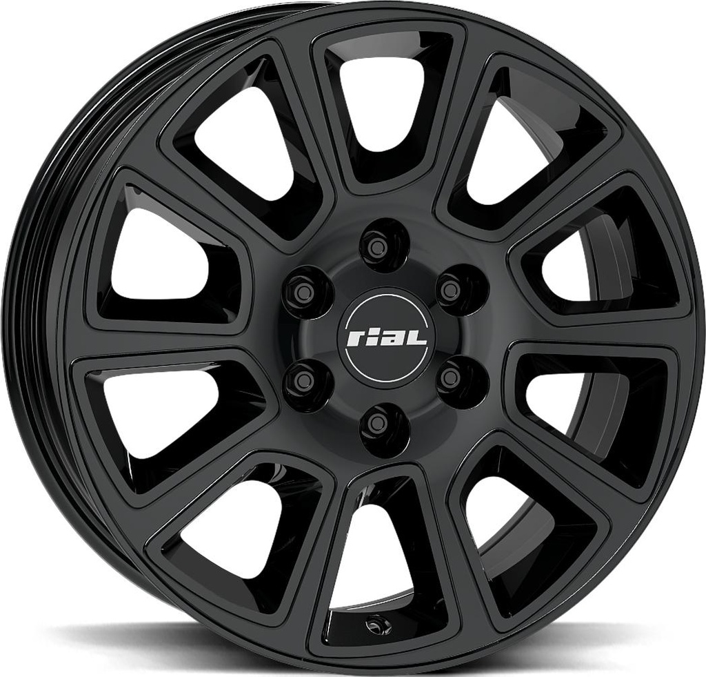 RIAL TRANSPORTER 2 DIAM BLACK 6.5x16 6/130 ET54 CB84.1