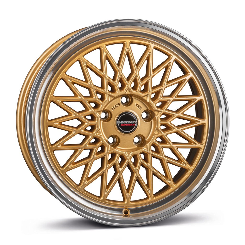 BORBET B GOLD RIM POL 7.5x16 4/100 ET25 CB64.1