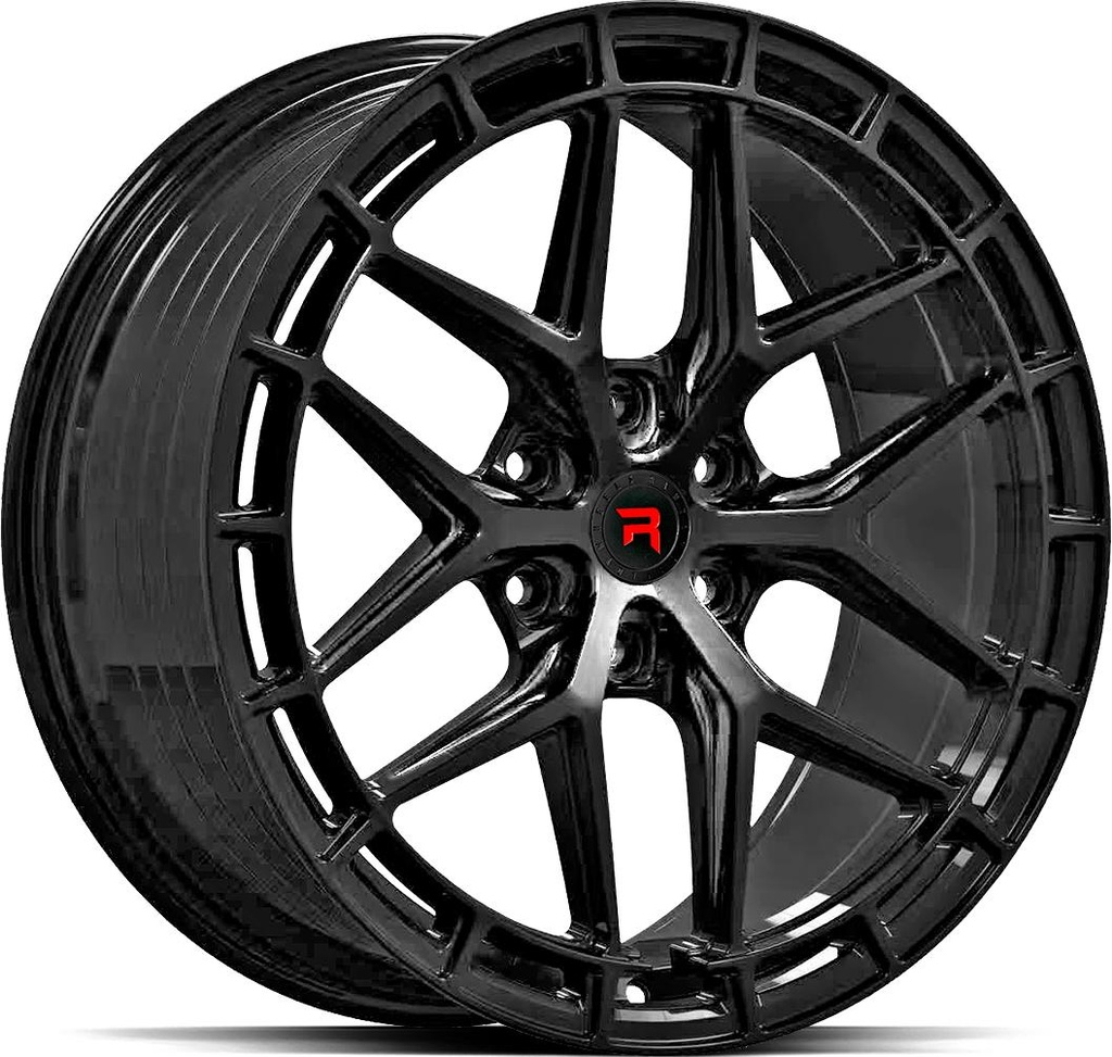 R-SERIES R21 GLOSS BLACK 8x18 6/120 ET45 CB74.6