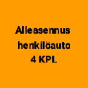 Alleasennus henkilöauto (4 kpl)
