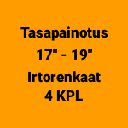 Tasapainotus 17" - 19" Irtorenkaat (4 kpl)
