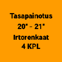 Tasapainotus 20" - 21" Irtorenkaat (4 kpl)