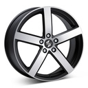 ETA BETA EROS M.BLK/POL 8x18 5/112 ET39 CB66.5