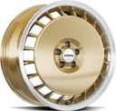 RONAL R50 AERO RACING GOLD RIM LIP CUT 8x18 5/120 ET50 CB65.1