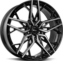 BROCK B44 BLACK FULL POL 8x18 5/112 ET30 CB66.6