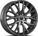 GMP BOOSTER GLOSS ANTHRACITE 7.5x17 5/118 ET55 CB71.1