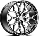 VOSSEN HF2 BRUSH GLOSS BLACK 9x21 5/120 ET30 CB72.6