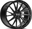 VOSSEN HF4T DOUBLE TINTED GLOSS BLACK 10.5x21 5/112 ET42 CB66.6