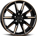 BORBET LX19 BLACK GLOSS GOLD SPOKE RIM 8x19 5/114.3 ET50 CB72.5