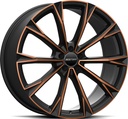GMP TOTALE SATIN BLACK BRONZE ORANGE 11.5x23 5/130 ET61 CB71.6